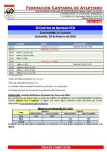 III Control de Invierno FCA @ Santander | Cantabria | España