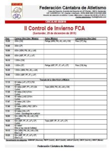 II Control de Invierno FCA @ Santander, Cantabria