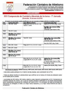 XXV Campeonato de Cantabria Absoluto de Invierno - 1ª Jornada @ Santander, Cantabria