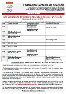 XXV Campeonato de Cantabria Absoluto de Invierno - 2ª Jornada @ Santander, Cantabria