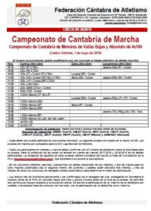 Campeonato de Cantabria de Marcha, de Menores de Vallas Bajas y Absoluto de 4x100 @ Estadio Riomar, Castro Urdiales