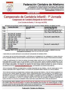 Campeonato de Cantabria Infantil - 1ª Jornada y Benjamín de 4x50 metros @ Los Corrales de Buelna