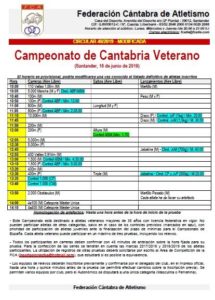 Campeonato de Cantabria Veterano @ Santander, Cantabria