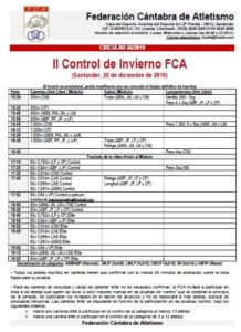 II Control de Invierno FCA @ Santander, Cantabria