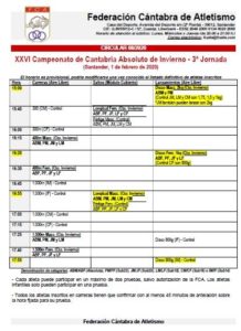 XXVI Campeonato de Cantabria Absoluto de Invierno - 3ª Jornada @ Santander, Cantabria