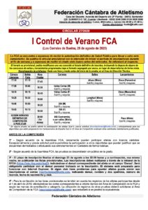 I Control de Verano FCA @ Los Corrales de Buelna