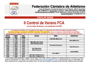 II Control de Verano FCA @ Los Corrales de Buelna