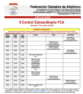 II Control Extraordinario FCA @ Santander, Cantabria