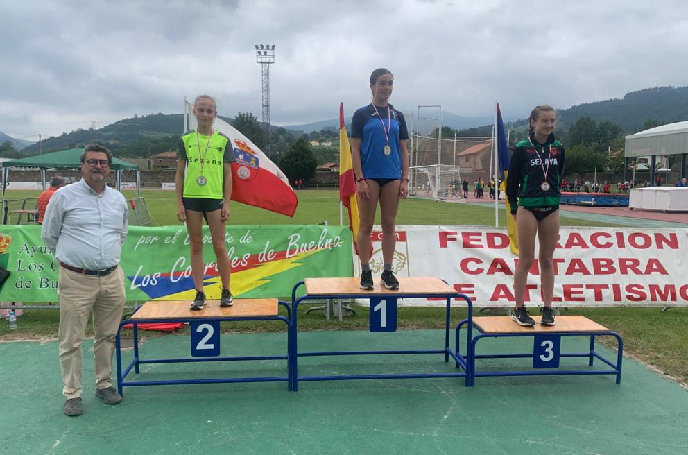 podio 500m sub 14 femenino