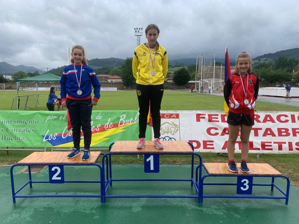 podio disco sub 12 femenino