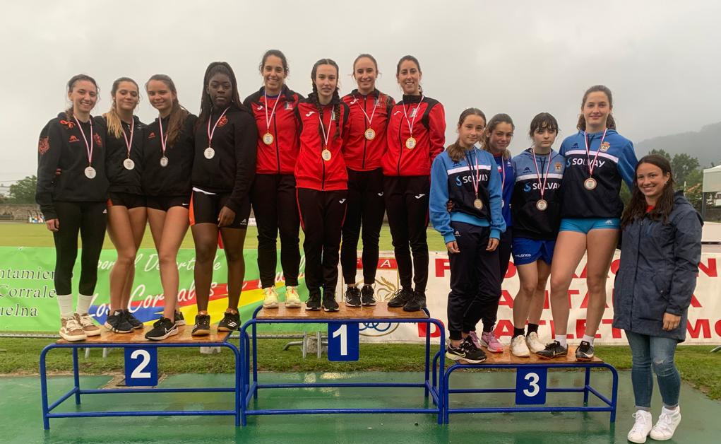 Podio 4x100 femenino