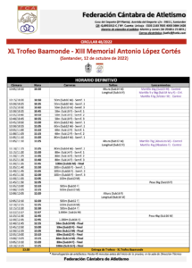 XL Trofeo Baamonde - XIII Memorial Antonio López Cortés @ Santander, Cantabria