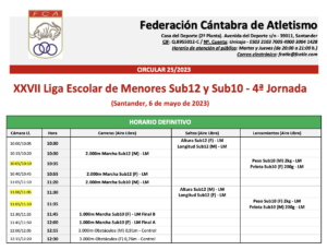 XXVII Liga Escolar de Menores Sub12 y Sub10 - 4ª Jornada @ Santander, Cantabria