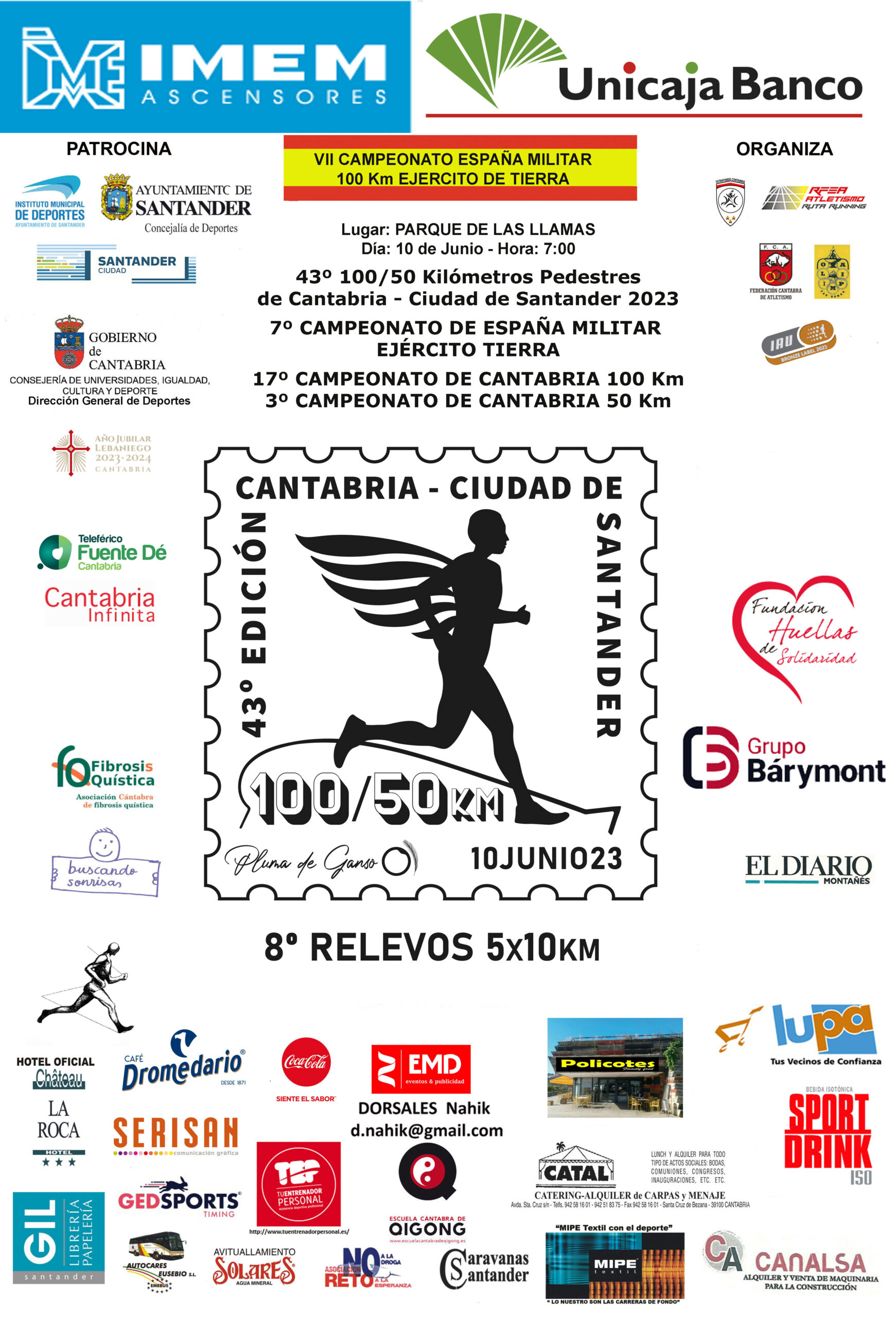 XLIII 100/50 Kilómetros de Cantabria 'Ciudad de Santander' y VIII Relevos 5 x 10 Kilómetros / Campeonato de Cantabria Absoluto y Máster de 100 y 50 Kilómetros @ Santander, Cantabria