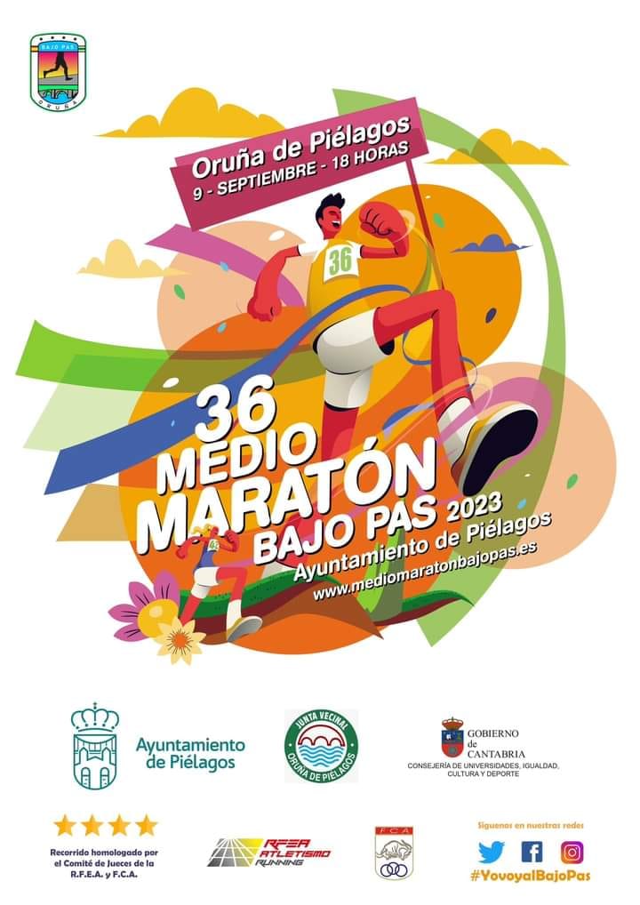 XXXVI Medio Maratón Bajo Pas - Ayuntamiento de Piélagos @ Oruña de Piélagos, Cantabria