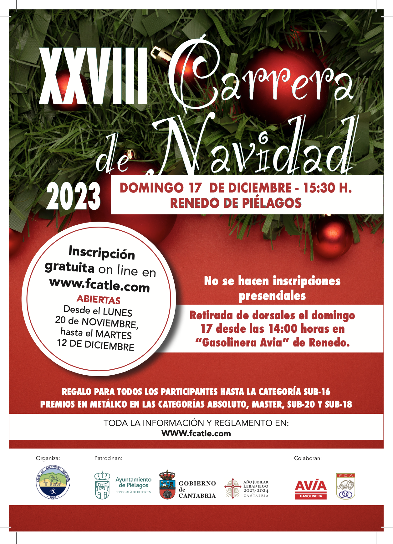 XXVIII Carrera de Navidad de Piélagos @ Renedo, Cantabria