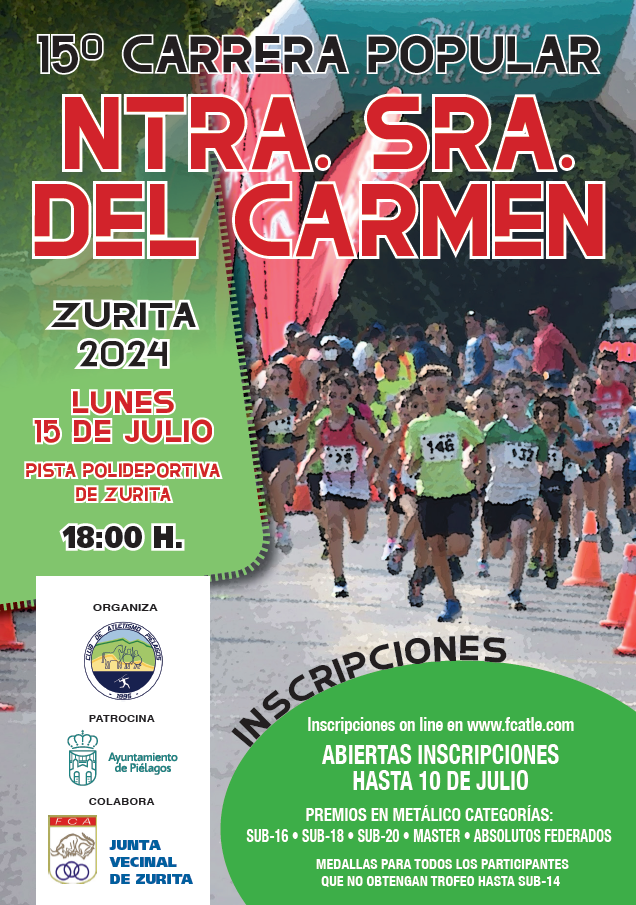 XV Carrera Popular Nuestra Señora del Carmen @ Zurita de Piélagos, Cantabria