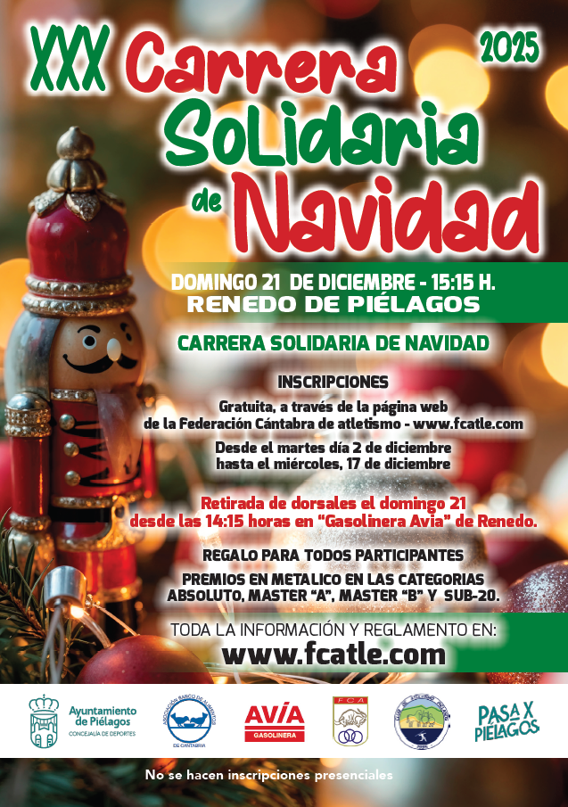 XXX Carrera de Navidad de Piélagos @ Renedo de Piélagos, Cantabria