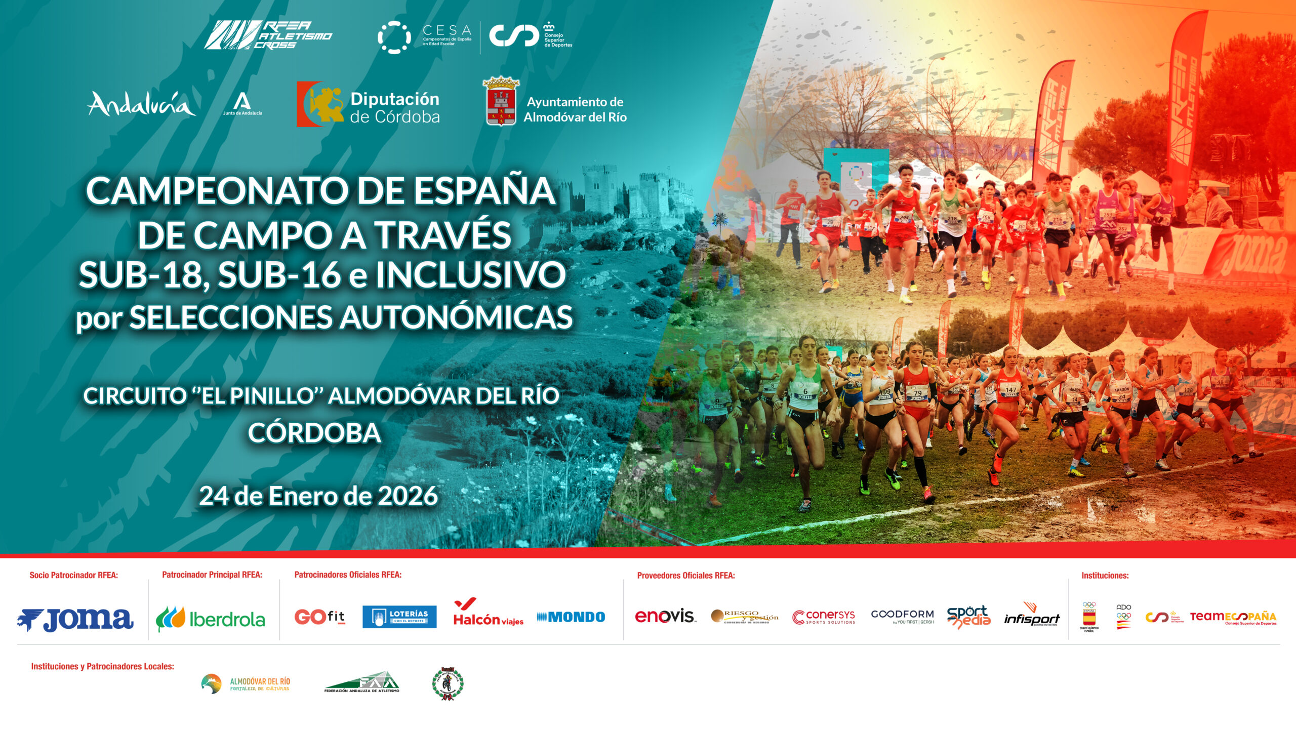Campeonato de España de Campo a Través por Federaciones Autonómicas @ Almodóvar del Río, Córdoba